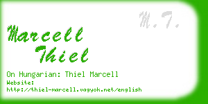 marcell thiel business card